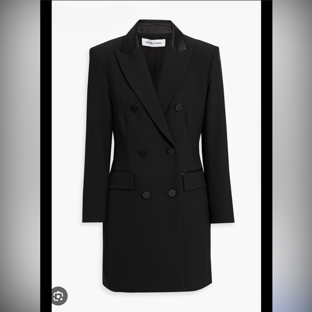 Véronica Beard Black Double-Breasted Blazer